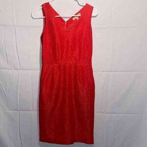 Elegant Red Sleeveless Dress